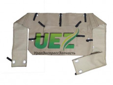 Утеплитель радиатора УРАЛ ЯМЗ-236, Урал-Камаз с боковинами, бежевый