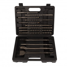 Set of drills and chisels SDS PLUS, 13 items Kranz