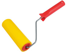 Rubber roller.d/wallpaper yellow, 150 mm, D-46 mm