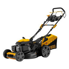 Gasoline lawn mower GLD-520SP-VE, 196 cm3, width 52 cm, drive, variator, electric start, 60 l Denzel