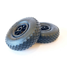 Pneumatic wheel for trolley