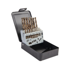 Metal drill set, HSS-Co, 19 items
