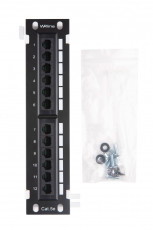 WRline WR-PL-12-C5E-WL-D Патч-панель настенная, 12 портов RJ-45, категория 5е, с подставкой