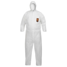 KleenGuard® A40 Reflex Breathable Jumpsuit for protection against splashes of liquids and solid particles - Hooded / White /XL (25 overalls)