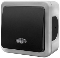 Выключатель NE-AD Multima одноклавишный с индикацией для открытой проводки