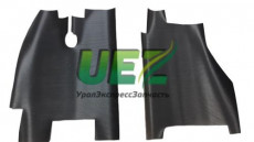 Коврик пола кабины резиновый (из 2х частей), Урал 63685