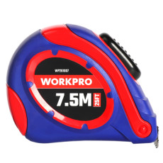 Plastic tape measure 7.5m*25mm self-locking WP261007 WORKPRO