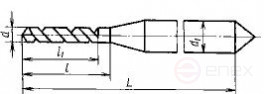 Сверло спиральное малоразмерное 2309-0506 ГОСТ 8034 с утолщенным цилиндрическим хвостовиком