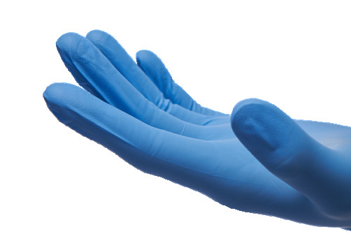 Puretech® Neutrino Protect nitrile gloves with textures.fingers 30 cm, S, blue, 50 pairs/pack G3051