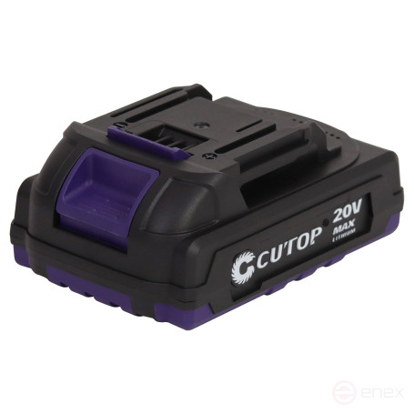 Screwdriver Cutop E-Profi 20V, 13mm, 2 Batteries, 2ah, Spare parts (cooler), square box.