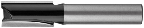 Straight groove milling cutter with double blade, DxHxL = 10 x 20 x 58 mm