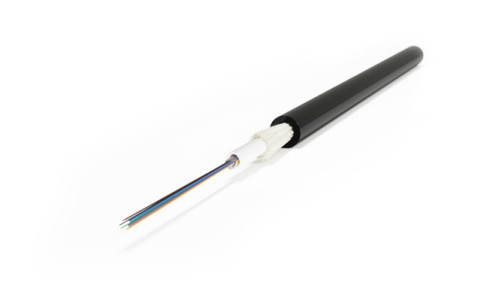 FO-ST-OUT-50-4- PE-BK fiber optic cable 50/125 (OM2) multimode, 4 fibers, reinforced with glass fiber, fibers in an optical module with hydrophobic gel (loose tube), for external laying, PE, -40°C - +70°C, black