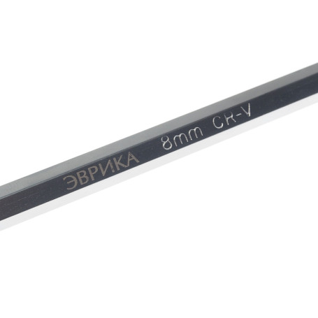 Ключ шестигранный 8мм ER-76408L: Г-образный удлиненный ЭВРИКА /1/10/20