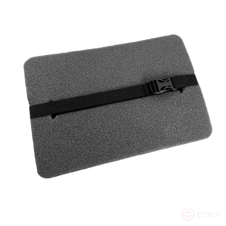 Tourist seat, 6 - layer grey, with foil, moisture-proof, multi-layer, foam/karemat, camping seat, hiking/hiking trunk 350x240x30 mm