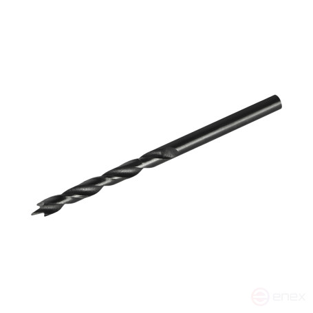 Wood drill bit PRACTICE 4 x 70 mm, W-sharpening, (1 pc.) blister, Profi series (775-563)
