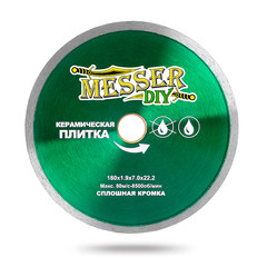 MESSER Diamond Disc-DIY 180mm diameter with Solid Cutting Edge for Cutting Ceramic Tiles