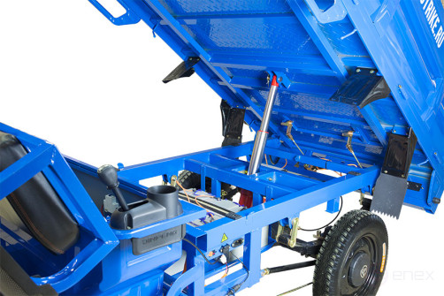 Грузовой электрический трицикл Rutrike D5 1700 гидравлика (60V1200W), темно-зеленый