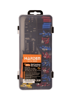 A set for crimping and stripping wires multifunctional 66 items // HARDEN