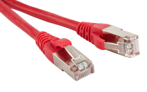 PC-LPM-STP-RJ45-RJ45-C5e-15M-LSZH-RD Patch Cord F/UTP, Shielded, Cat.5e (100% Fluke Component Tested), LSZH, 15 m, Red