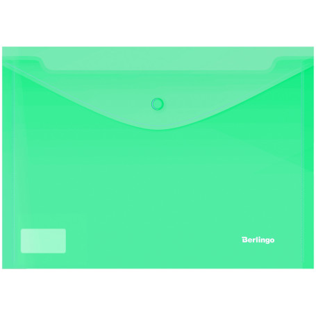 Папка-конверт на кнопке Berlingo, А4, 180 мкм, ассорти