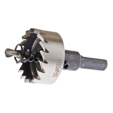 Коронка по металлу 30мм, HSS, с центр.сверл., ЧЕГЛОК