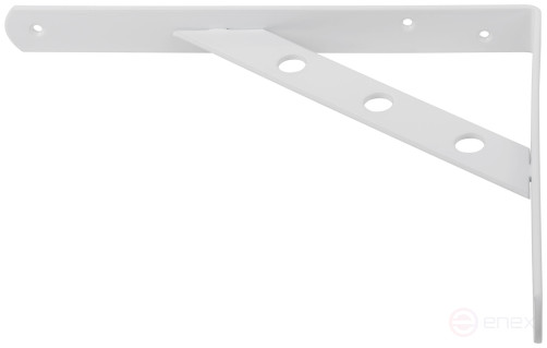 Уголок-кронштейн усиленный белый 250х200 мм