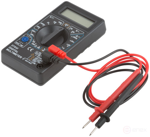 Multimeter 0.1 mV-1000 V; 0.1 V-750 V; 1 µA-10 A; 0.1 Ohm-2 mOhm; box