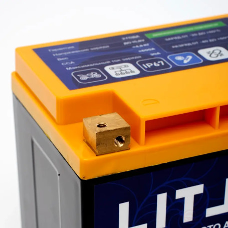 Sodium Starter Motorcycle Battery LITJET Na+ 12V 30Ah 360Wh 600CCA YT24 R+