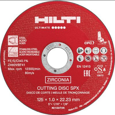 Cutting disc AC-D SPX 125x1.0 (MP500)
