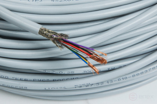 Кабель гибкий передачи данных, экранированный, маслостойкий, витая пара LIYCY (TP) 4X2X0,25