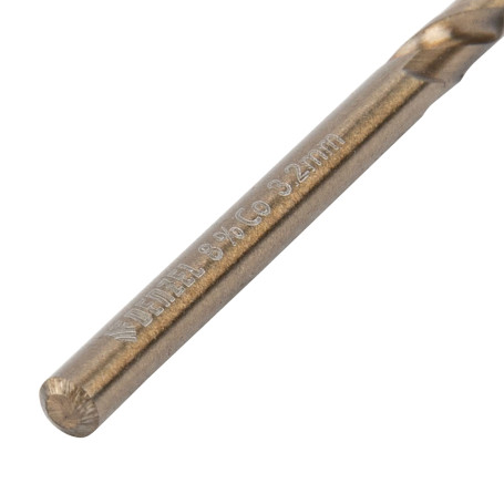 Metal drill bit, 3.2 mm, HSS Co-8% // Denzel
