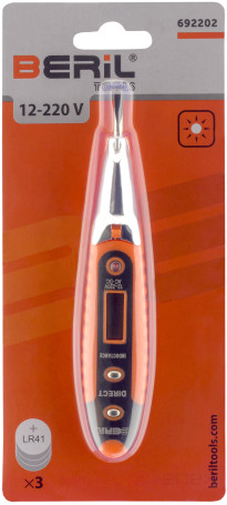 Пробник-индикатор напряжения 12-220V BERIL