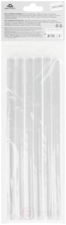 Стержни клеевые 11x200 мм, 6 шт., прозрачность 100%