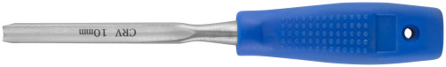 A semicircular chisel with a plastic handle of 10 mm