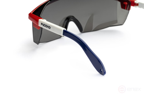 Aviator Grey safety glasses of the RUSOKO trademark