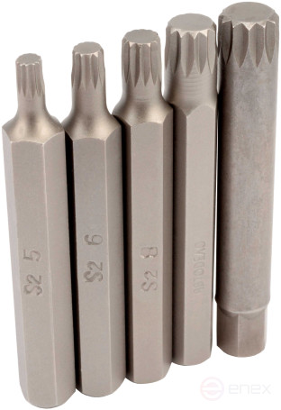 Набор звездочек 5шт.SPLINE 12-ти гр.(75мм.блистер) (АвтоDело) 40635