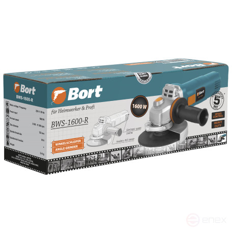 Машина шлифовальная угловая BORT BWS-1600-R