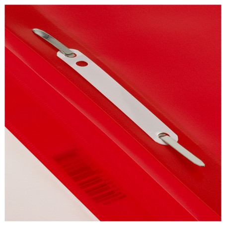 The folder is a plastic folder. STAMM A5, 180mkm, red with an open top