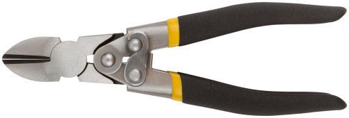 Side cutters "Lever type", CrV steel, magnified.Sponge reduction force, PVC anti-slip handles 190 mm
