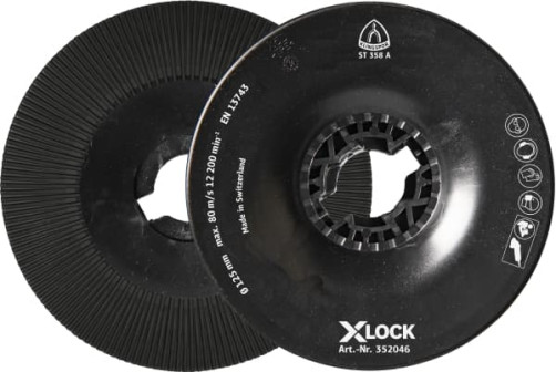 Опорный диск, ребристый/жесткий ST 358 A, 115 X-LOCK