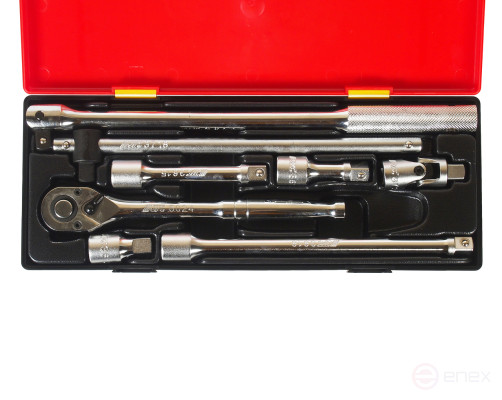 8-piece locksmith and assembly tool kit (ratchet wrench. 1/2" 36 tooth,gate,extension) JTC