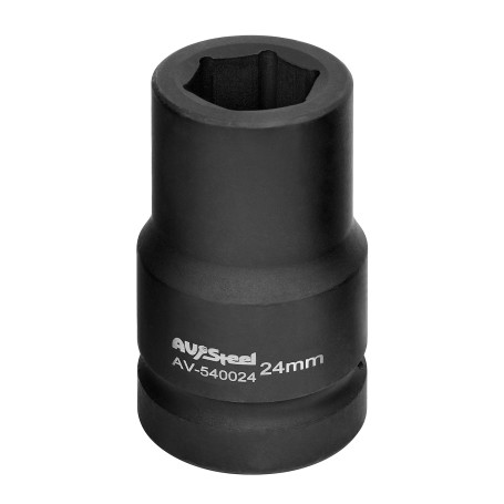 Головка 1" шестигранная 24мм "AV Steel" AV-540024