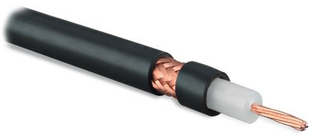 COAX-RG8-500 (500 m) Coaxial cable RG-8, 50 Ohm, core - 13 AWG (7x0.72mm), outer diameter 10.2mm, PVC, black
