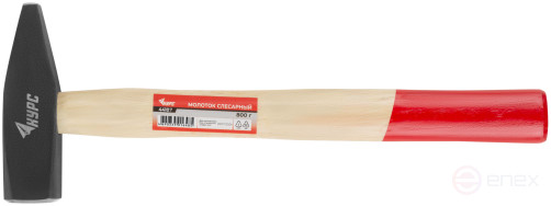 Молоток слесарный, деревянная ручка "Оптима" 800 гр.