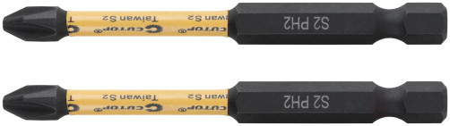 Набор торсионных бит, 2шт., CUTOP Profi Plus, PH2, 75 мм