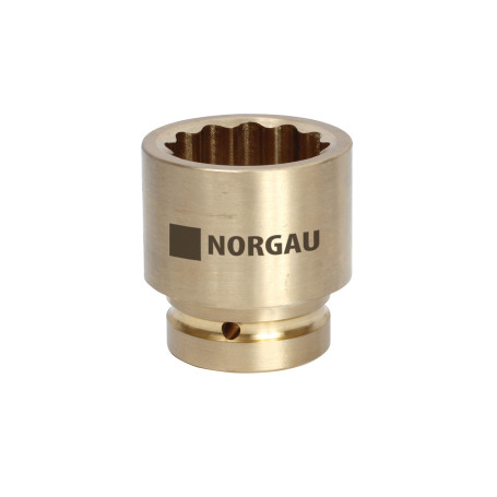 Головка торцевая ударная NORGAU Industrial 12-гранная искробезопасная 1 1/2", 85 мм, ND37K-85NSA