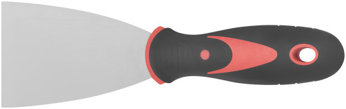 Spatula, stainless steelsteel, rubberized handle 2.5" (63 mm)