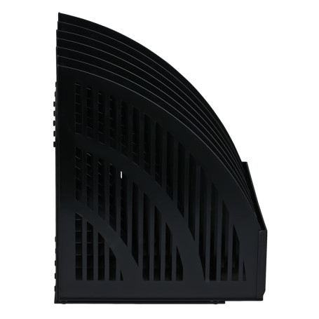 Paper tray vertical STAMP "Line", prefabricated, 6 compartments, black