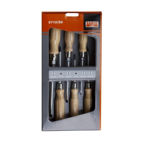 A set of Premium screwdrivers for Phillips screws and with a slot, 6 pcs