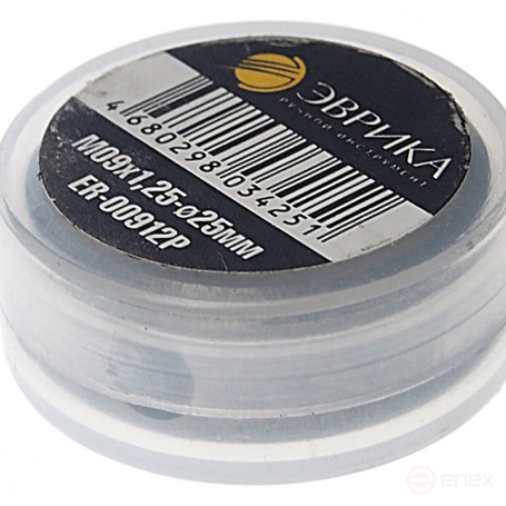Плашка ER-00912P M09x1,25-ø25мм, в пластиковом футляреЭВРИКА /1/10